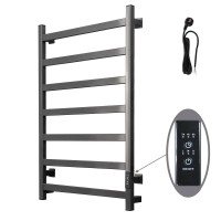 Полотенцесушитель электрический Тругор Пэк сп 80х50 80x55 см, подключение справа, скрытое подключение справа, оружейная сталь, лесенка, из стали