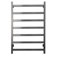 Полотенцесушитель электрический Тругор Пэк сп 80х50 80x55 см, подключение справа, скрытое подключение справа, оружейная сталь, лесенка, из стали