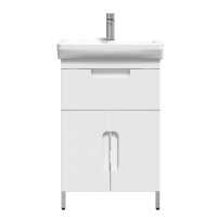 Тумба с раковиной Belux Мадейра Н 55-01 напольная, белая