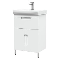 Тумба с раковиной Belux Мадейра Н 55-01 напольная, белая