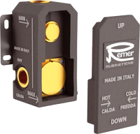 Встраиваемый смеситель для душа и ванны Remer Absolute AU09KBDO С ВНУТРЕННЕЙ ЧАСТЬЮ, золото