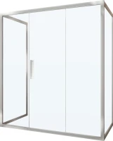 Душевой уголок Kubele DE019 R3U-CLN-CH 140х100 см, профиль хром