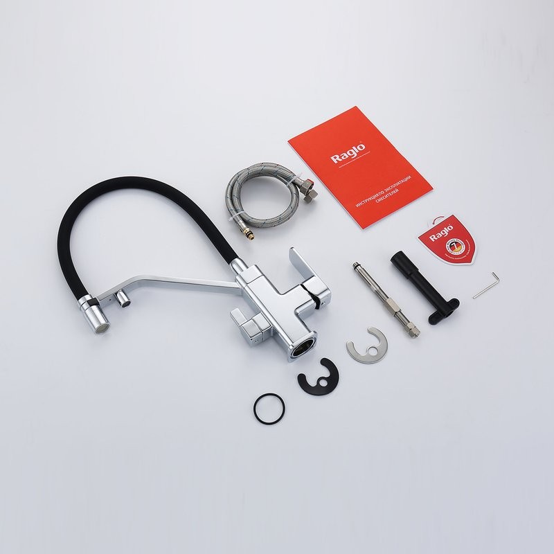 Смеситель для кухни с подключением фильтра Raglo R85.62, хром