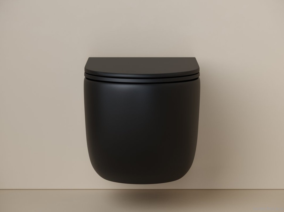 Комплект Унитаз подвесной Ceramicanova UP Rimless CN4007MB черный матовый + Инсталляция TECE Base 9400413 4 в 1 с кнопкой смыва