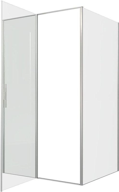 Душевой уголок Allen Brau Priority 120x100, профиль серебро браш, стекло прозрачное