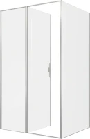Душевой уголок Allen Brau Priority 120x100, профиль серебро браш, стекло прозрачное