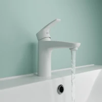 Комплект для ванной IDDIS Ray Душевая стойка IDDIS Ray RAYWT3Fi06 + Смеситель для раковины RAYWT00i01, белый