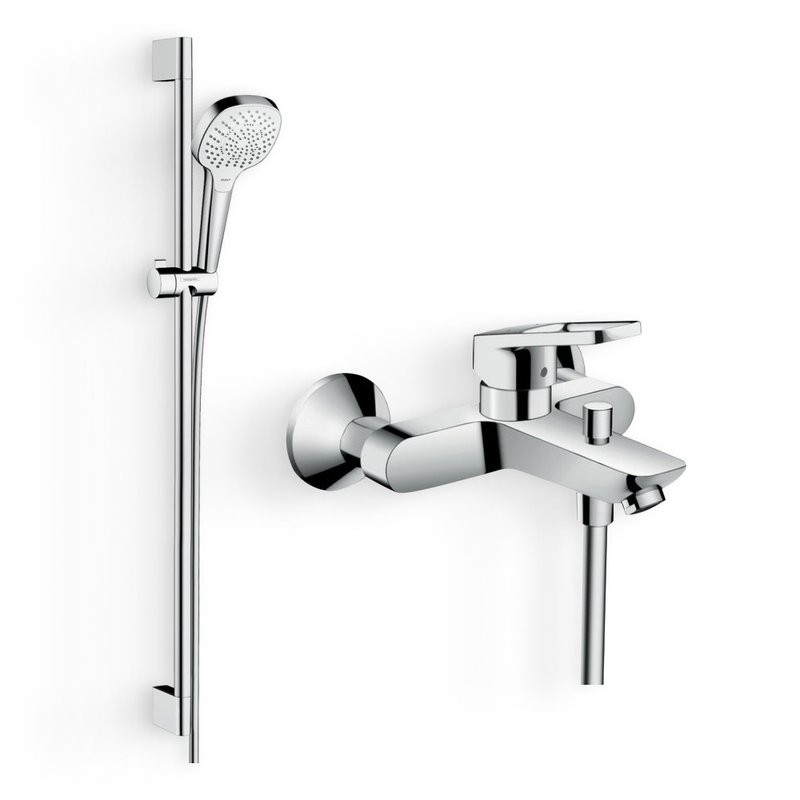 Душевой комплект Смеситель Hansgrohe Logis Loop Logis loop 71244000 + Гарнитур Croma Select E Multi 26590400