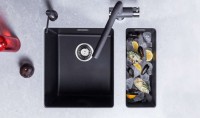 Мойка кухонная Omoikiri Kata 40-U-BL черная