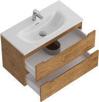 Тумба с раковиной BelBagno Etna 39 80 rovere nature, раковина BB-8099-3-80