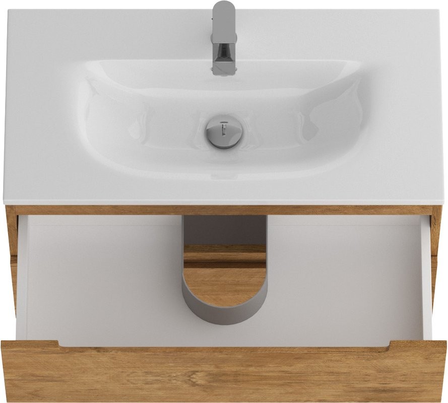 Тумба с раковиной BelBagno Etna 39 80 rovere nature, раковина BB-8099-3-80