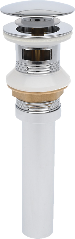 Донный клапан для раковины AQUAme AQM7001-1 с переливом, хром