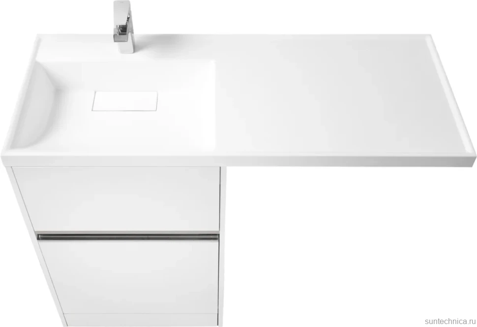 Тумба с раковиной AQUATON Лондри 60 L под стиральную машину