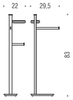 Стойка Colombo Design Units B9113.D.CR-VAN Стойка Colombo Design Units B9113.D.CR-VAN