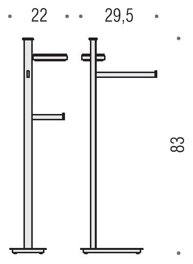 Стойка Colombo Design Units B9113.D.CR-VAN