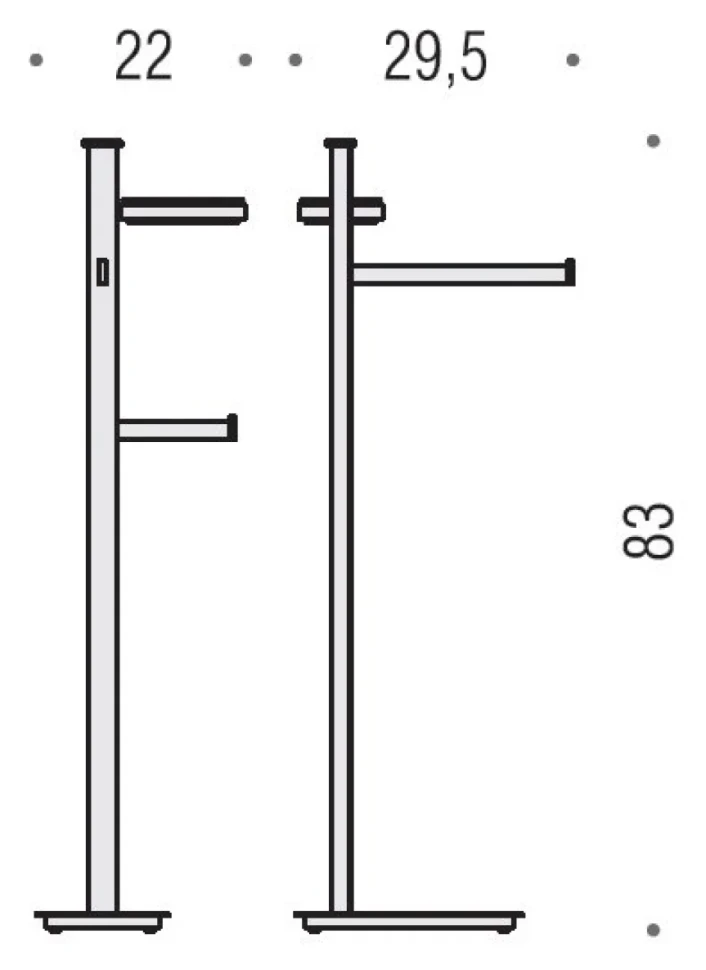 Стойка Colombo Design Units B9113.D.CR-VAN