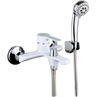 Смеситель для ванны с душем Frap H41 F3241 белый, хром