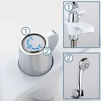 Смеситель для ванны с душем Frap H41 F3241 белый, хром