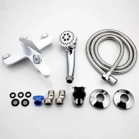 Смеситель для ванны с душем Frap H41 F3241 белый, хром
