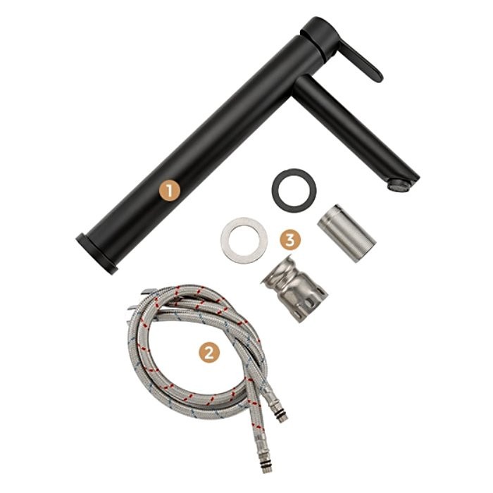 Смеситель для раковины Frap H801-6 F10801-62 черный