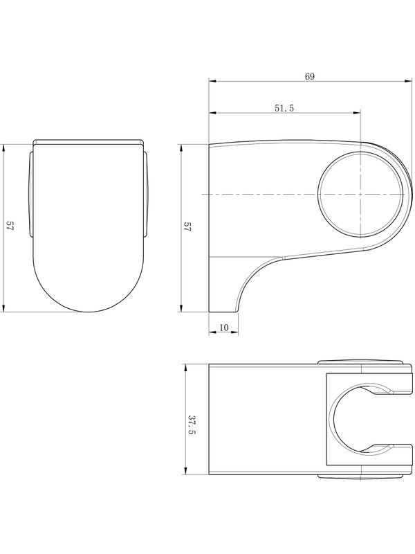 Настенный держатель Haiba HB90 хром