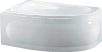 Акриловая ванна Riho Lyra R 155x100 см, угловая, правая, пристенная, белая, асимметричная, на ножках, со сливом-переливом
