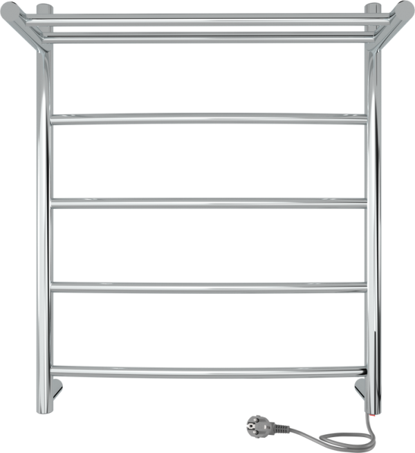 Полотенцесушитель электрический Indigo Arc LCAE60-50PR с полкой, серебристый