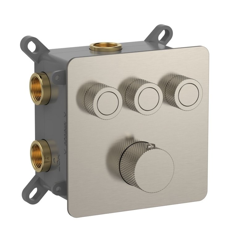 Смеситель для ванны AQUAme с термостатом встраиваемый AQM8812BN