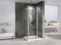 Душевой уголок Abber Sonnenstrand AG04130S-S85 85x130, профиль хром, стекло прозрачное