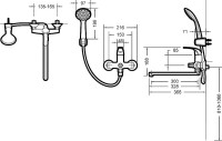 Универсальный смеситель Bravat Fit F6135188CP-LB-RUS хром