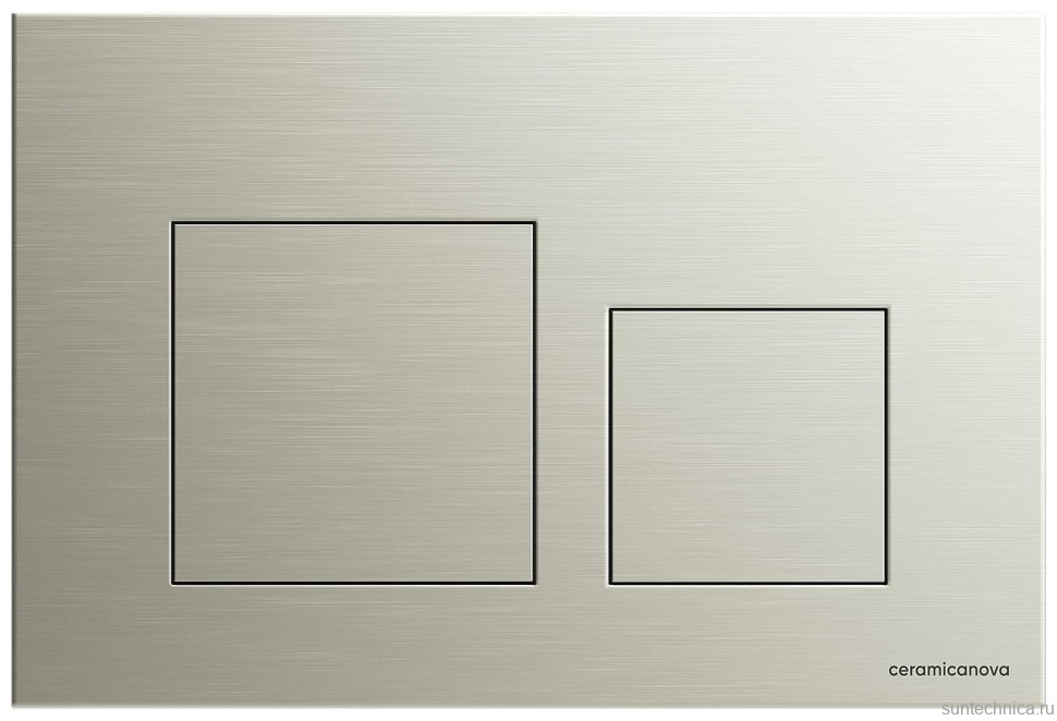 Кнопка смыва для унитаза Ceramicanova CN12-002BN пластик, цвет брашированный никель