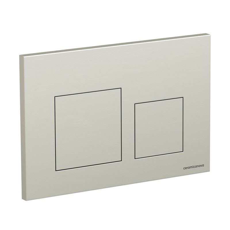 Кнопка смыва для унитаза Ceramicanova CN12-002BN пластик, цвет брашированный никель