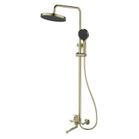 Душевая стойка Lemark Сибирь LMF-7026B-BRG брашированное золото