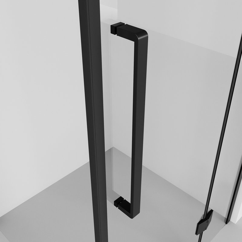 Душевой уголок Niagara Nova NG-6832-34BLACK 100x100, профиль черный матовый, стекло прозрачное