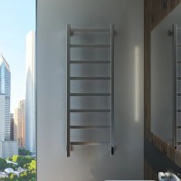 Полотенцесушитель электрический Grota Soffi K 430х1200 NM EL 120x45 см, подключение справа, слева, скрытое подключение справа, матовый хром, лесенка