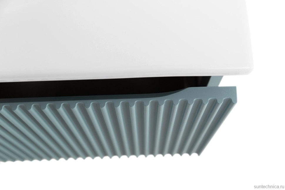 Мебель для ванной комнаты BelBagno Uno 80 подвесная, 1 ящик, матовая голубая