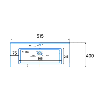 Мебель для ванной комнаты Emmy Вега 50 напольная, белая