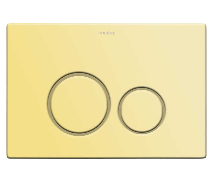 Кнопка смыва для унитаза Boheme 649-G нержавеющая сталь, цвет gold