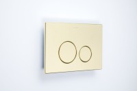 Кнопка смыва для унитаза Boheme 649-G нержавеющая сталь, цвет gold