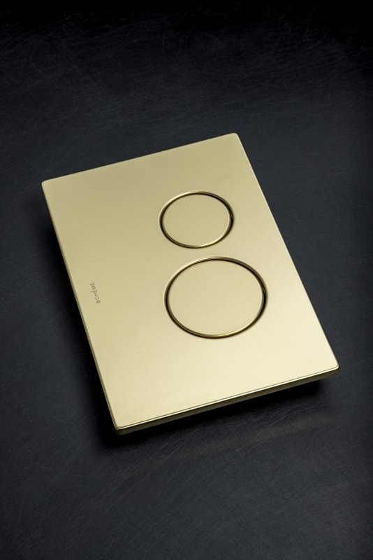 Кнопка смыва для унитаза Boheme 649-G нержавеющая сталь, цвет gold