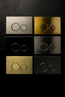 Кнопка смыва для унитаза Boheme 649-G нержавеющая сталь, цвет gold