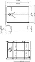 Поддон для душа Wasserkraft Amper 29Т07 120x90 см