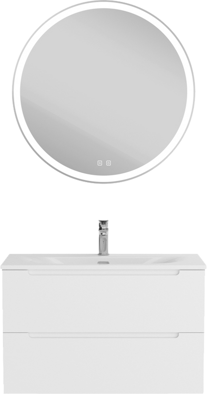 Мебель для ванной комнаты BelBagno Etna 80 bianco lucido, раковина BB-8099-80