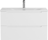 Мебель для ванной комнаты BelBagno Etna 80 bianco lucido, раковина BB-8099-80