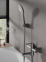 Смеситель для ванны с душем Agger Easy A3121255 оружейная сталь матовая Смеситель для ванны с душем Agger Easy A3121255 оружейная сталь матовая