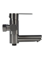 Смеситель для ванны с душем Agger Easy A3121255 оружейная сталь матовая Смеситель для ванны с душем Agger Easy A3121255 оружейная сталь матовая