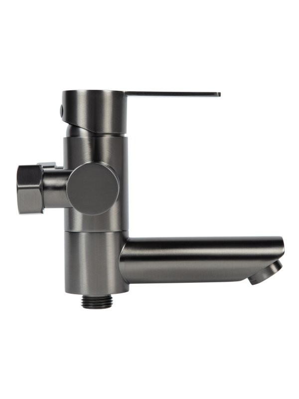 Смеситель для ванны с душем Agger Easy A3121255 оружейная сталь матовая