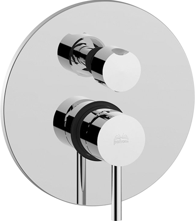 Встраиваемый смеситель для душа и ванны Paffoni Light LIG019CR С ВНУТРЕННЕЙ ЧАСТЬЮ, хром