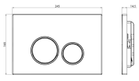 Кнопка смыва CHARUS Spazio FP.330.11.01 белое сияние