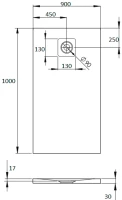 Поддон для душа Radaway Kyntos F 100x90 white, с сифоном Поддон для душа Radaway Kyntos F 100x90 white, с сифоном